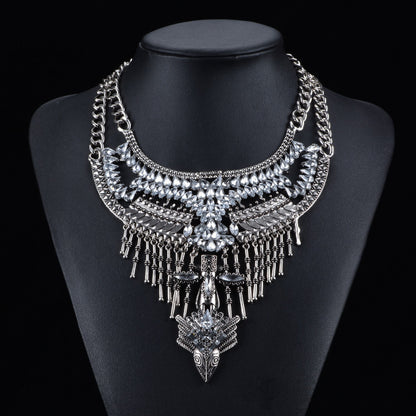 Alloy Diamond Short Necklace Crystal Necklace