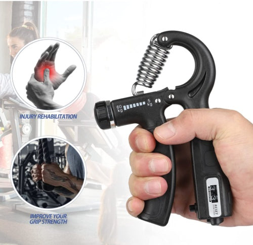 5-60KG Sport Hand Grip Strengthener Adjustable Forearm Trainer Finger Exerciser