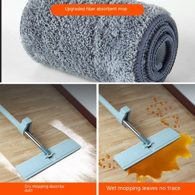 Lazy Hand-free Flat Mop Wet And Dry Mop Absorbent Mop Rotating Mop Mop Flat Push Artifact