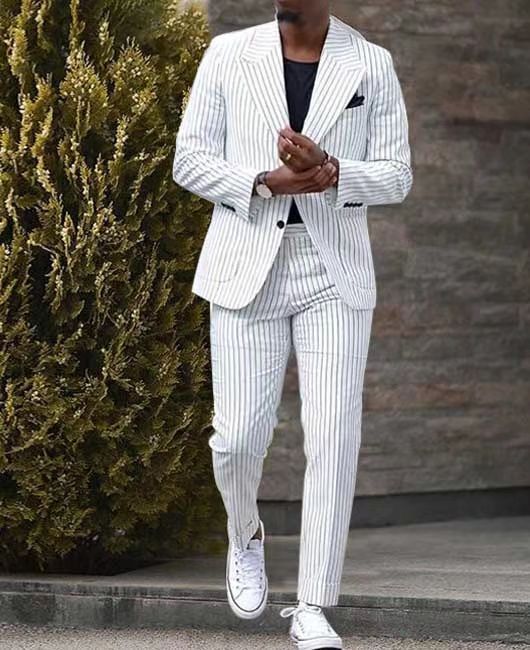 American Light Luxury Business Casual Trousers Striped Suit